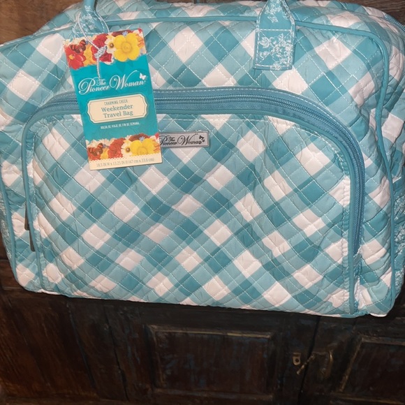The Pioneer Woman Charming Check Weekender Travel Bag - Picture 2 of 11